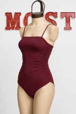Art. 878-MF Body strapless microfibra frunce lateral