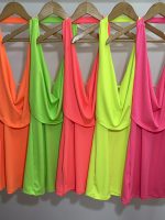 Art. 875-MF-F Vestido buche microfibra fluor - Imagen 2