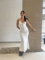 Art. 860-MF Longdress microfibra pinza y frunce cola - Imagen 2