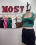 Art. 1511-SAT Top escote cuadrado saten - Imagen 2