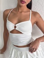 Art. 1531-MF Top microfibra tira hebilla pecho