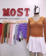 Art. 1275-M(LAR) Remera morley manga larga frunce pucho - Imagen 2