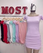 Art. 704-M Vestido morley paisanita frunce en manga y lateral - Imagen 2