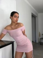 Art. 704-M Vestido morley paisanita frunce en manga y lateral