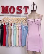 Art. 732-M Vestido morley tira costuras afuera y rulette - Imagen 2