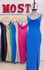 Art. 825-L Vestido largo buche lurex - Imagen 4