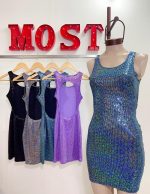 Art. 764-PA Vestido pailette cavado sin mangas - Imagen 3