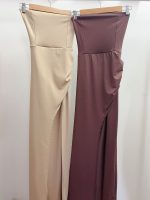 Art. 844-MF Vestido largo microfibra tiras espalda - Imagen 5