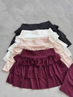 Art. 393-MF-STR Pollera 3 volados microstrass - Imagen 2