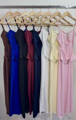 Art. 883-MF Vestido largo microfibra doble hebilla “V” - Imagen 3